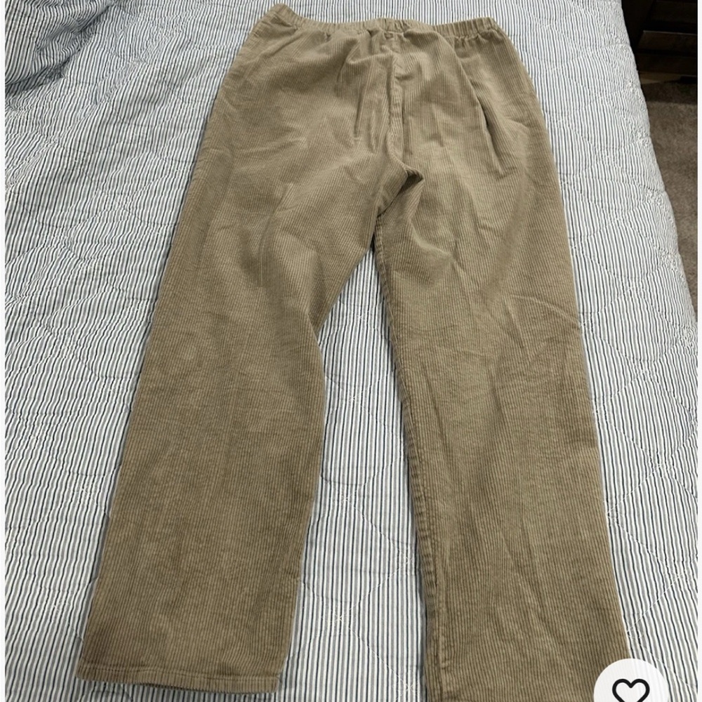 Denim and Co size 14 women’s pull on tan corduroy pants
